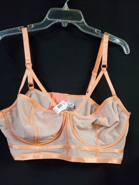torrid Peach Mesh Underwire Bralette